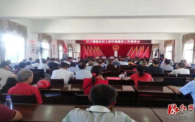 江口墟镇召开农村人居环境卫生整治工作推进会