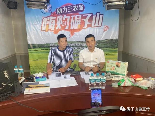 “助力三农品 嗨购碾子山”直播首秀为农产品代言
