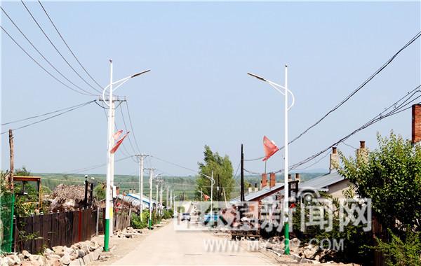 慈善不停善举不止 26盏路灯暖心照亮农民幸福回家路