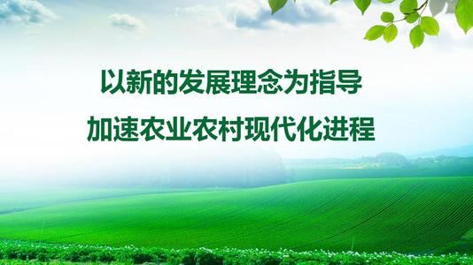 建设“农业特区”，有益于农业农村现代化