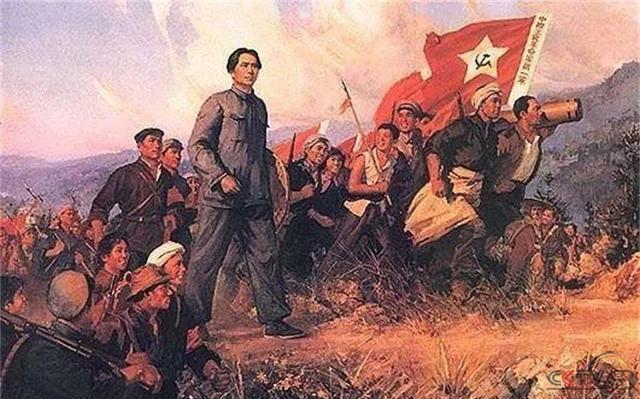 毛泽东过六盘山时，因华北事变，他写下《长征谣》：愿共同抗日