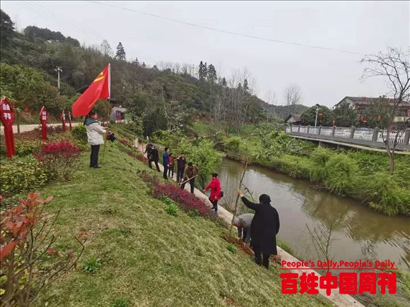 湖南芷江禾梨坳为古冲百花湖“植树造景”