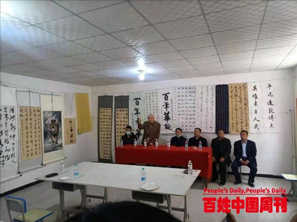 河北深泽铁杆镇、村共同举办庆祝建党100周年第五届书画展