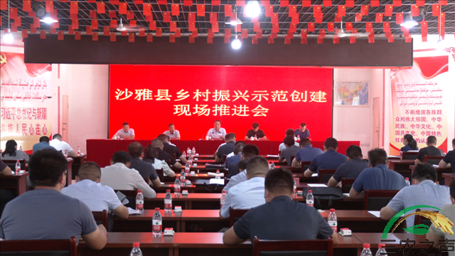 新疆沙雅县召开乡村振兴示范创建现场推进会
