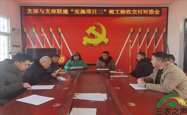 河南省固始县住建局建筑勘察设计室党支部与杨集乡西峰寺村党支部联建“实事项目(二)”峻工验收交付对接